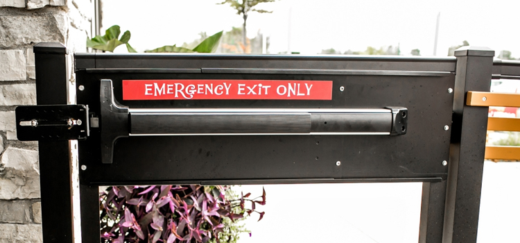 emergency push bar installation in Good Hope